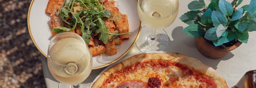 Babydoll's Wood-Fired Pizza Restaurant at Port Lympne Hotel & Reserve in Kent