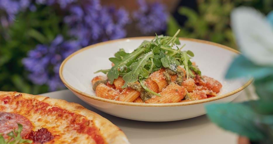 Babydoll's Wood-Fired Pizza Restaurant at Port Lympne Hotel & Reserve in Kent