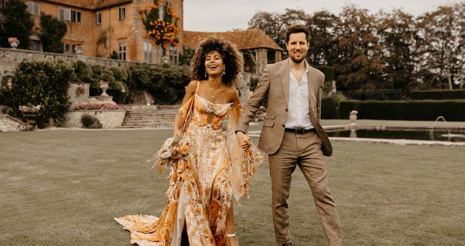 Boho safari engagement party at Port Lympne safari park in Kent