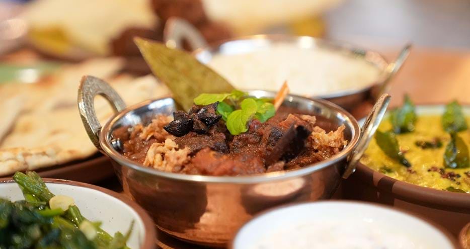 A curry dish at Bear Lodge Restaurant
