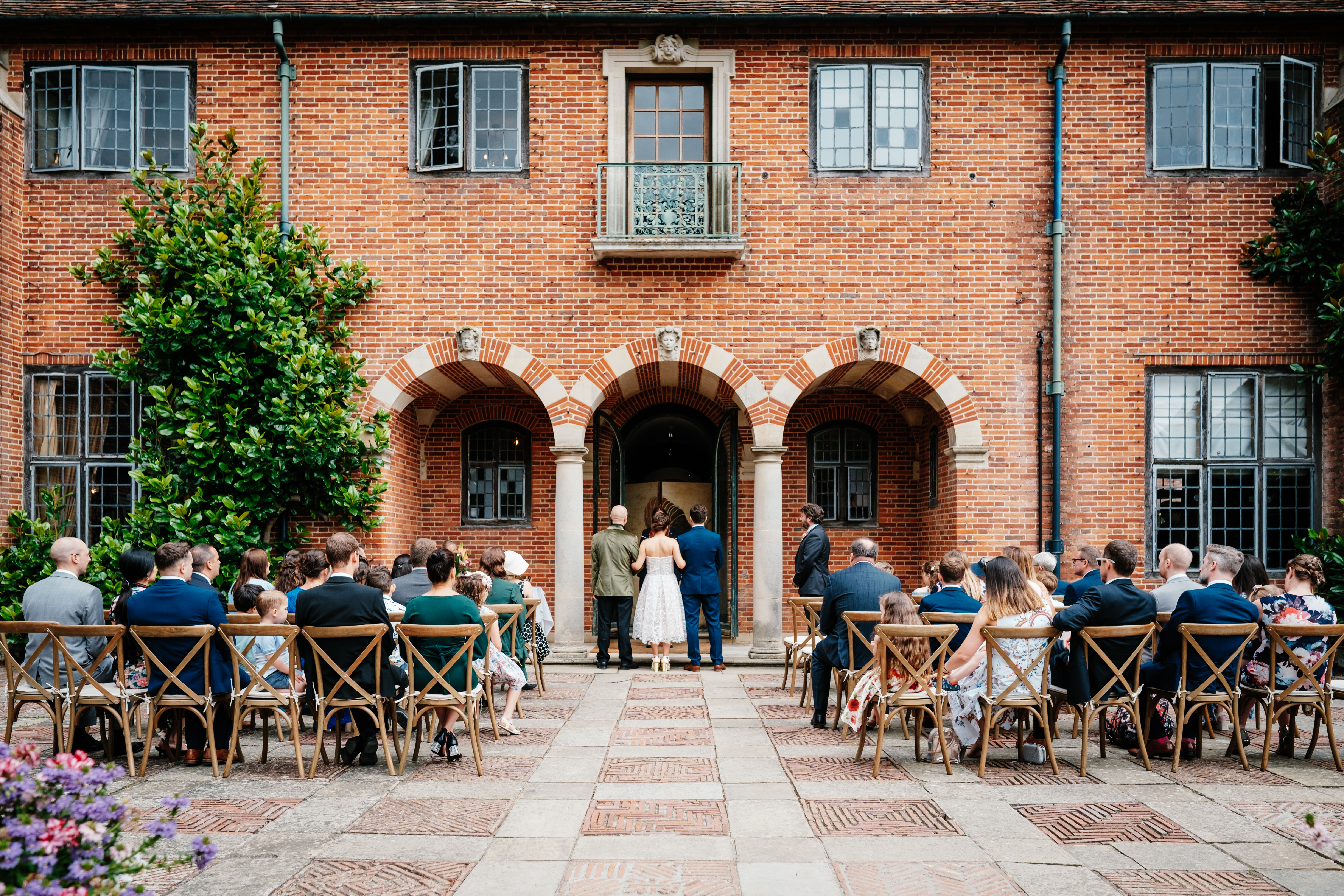 The Iceberg Terrace at Port Lympne Hotel & Reserve wedding venue in Kent